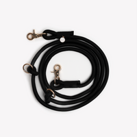 FURLOU Hands-Free Braided Leash — Black