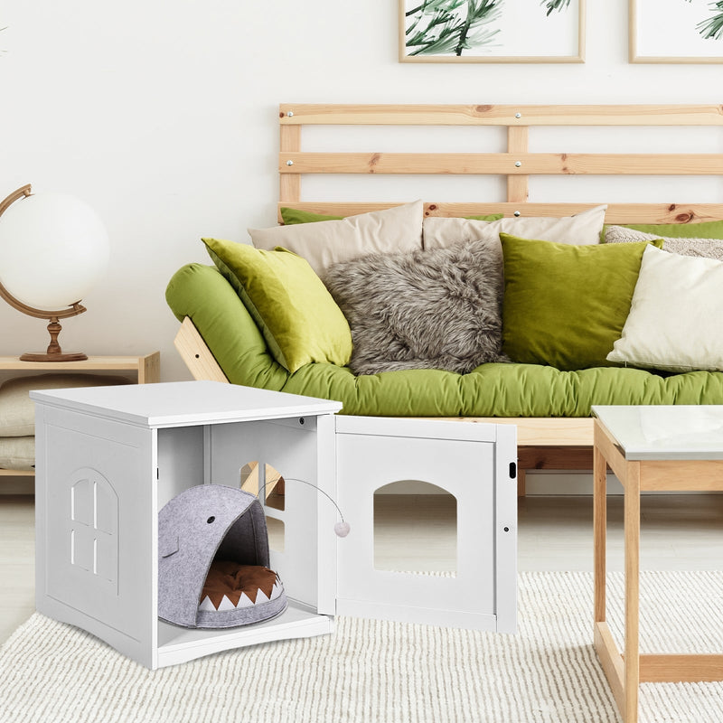Side Table Nightstand Decorative Cat House