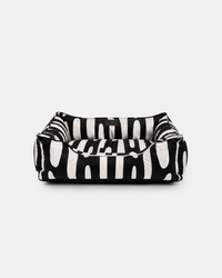 Chester & Lee | Velvet Sleeper Dog Bed Black Abstract