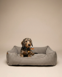 Chester & Lee | Fancy Corduroy Sleeper Dog Bed Taupe