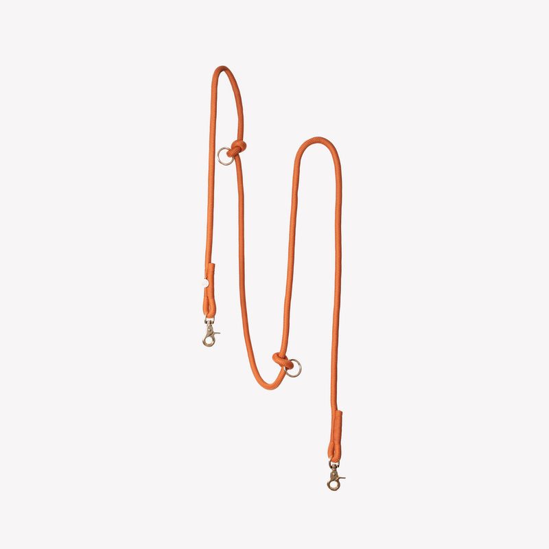 FURLOU Hands-Free Braided Leash — Terracotta