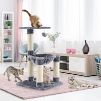 Multi-level Cat Tree with Scratching Posts and Cat Hammock