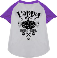 Happy Halloweenie Pet Raglan Shirt