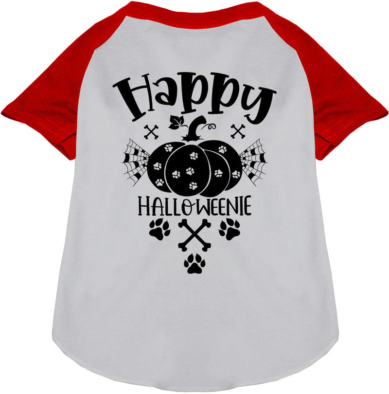 Happy Halloweenie Pet Raglan Shirt