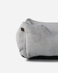 Chester & Lee | Fancy Corduroy Sleeper Dog Bed Gray