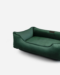 Chester & Lee | Classic Velvet Sleeper Dog Bed Green