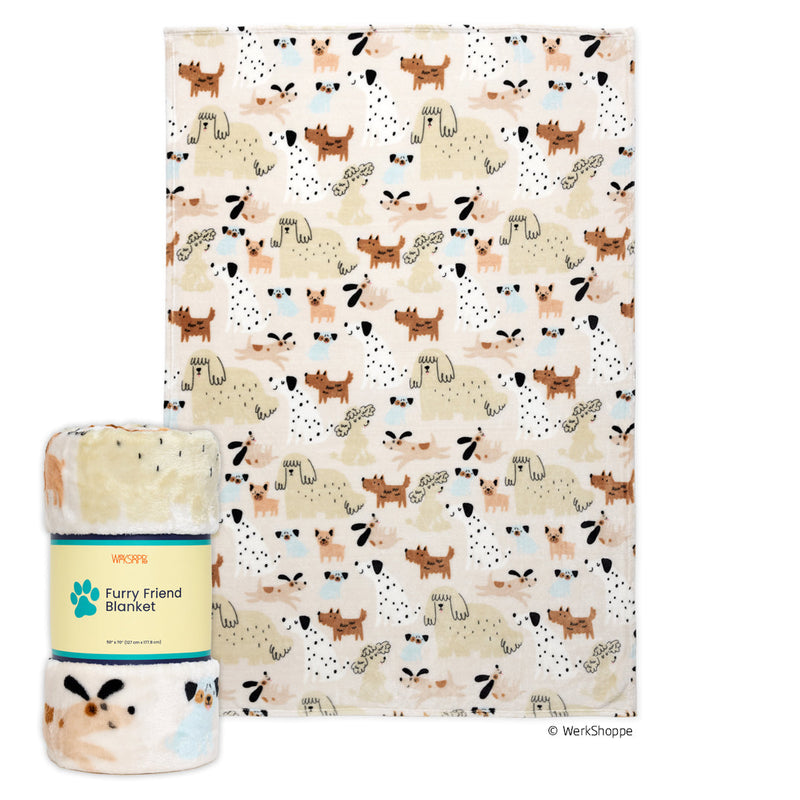 Pooches & Pups Pet Fleece Blanket