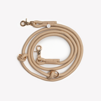 FURLOU Hands-Free Braided Leash — Tan