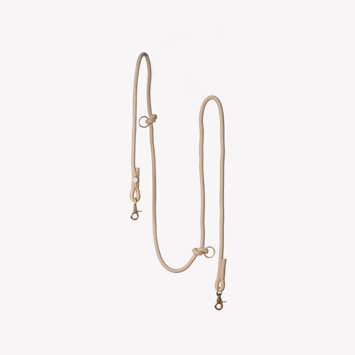 FURLOU Hands-Free Braided Leash — Tan