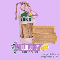 Blueberry Yak Chews for Dogs