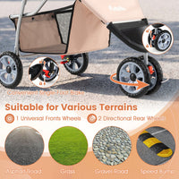 3 Wheel Pet Stroller for Small Dogs Cats up to 33 LBS