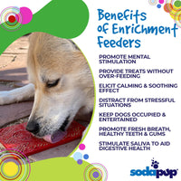 Love eMat - Enrichment Lick Mat for Dogs and Cats| Heart Design | SodaPup
