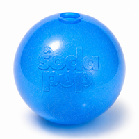 Glitter Ball Dog Toy | Soft PUP-X Rubber Floating Fetch Ball with Treat Dispenser | USA Made