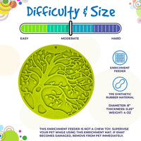 Tree of Life eMat - Enrichment Lick Mat For Dogs and Cats - With Suction Cups | Tree Design | USA Made