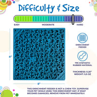 Jigsaw Puzzle eMat - Enrichment Lick Mat for Dogs and Cats | eMat Enrichment Toy for Anxiety Relief | USA Made