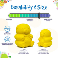 Honey Bear eDispenser - Durable Rubber Treat Dispenser for Dogs | USA Made
