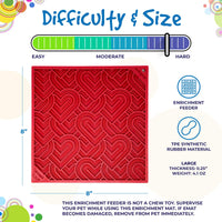 Love eMat - Enrichment Lick Mat for Dogs and Cats| Heart Design | SodaPup