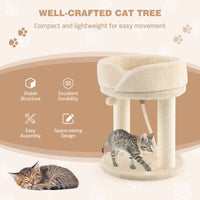 Cat Climbing Tree with Plush Perches and Scratching Post