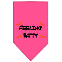 Halloween Pet and Dog Bandana Screen Printed, "Feeling Batty"