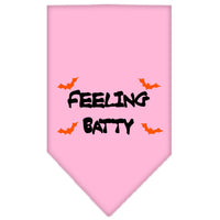Halloween Pet and Dog Bandana Screen Printed, "Feeling Batty"