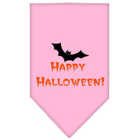 Halloween Pet and Dog Bandana Screen Printed, "Happy Halloween"
