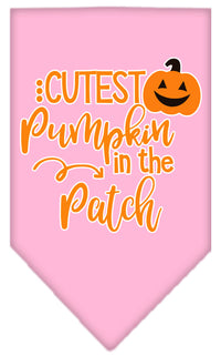 Halloween Pet and Dog Bandana Screen Printed, "Cutest Pumpkin In The Patch"