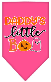 Halloween Pet and Dog Bandana Screen Printed, "Daddy's Little Boo"