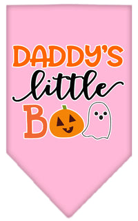 Halloween Pet and Dog Bandana Screen Printed, "Daddy's Little Boo"