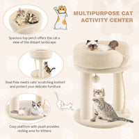 Cat Climbing Tree with Plush Perches and Scratching Post