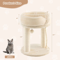 Cat Climbing Tree with Plush Perches and Scratching Post