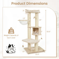 Multi-Level Cat Tree with Perch, Condo & Scratching Posts