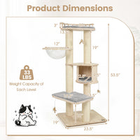 Multi-Level Cat Tree with Perch, Condo & Scratching Posts