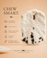 Rabbit Hide Plate for Dogs | Single-Ingredient Natural Chew | Whisker & Tail Co.