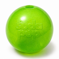 Glitter Ball Dog Toy | Soft PUP-X Rubber Floating Fetch Ball with Treat Dispenser | USA Made