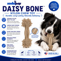 Daisy Bone Nylon Dog Toy for Aggressive Chewers | Durable | USA Made