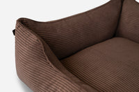 Chester & Lee | Fancy Corduroy Sleeper Dog Bed Brown