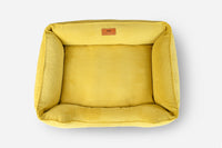 Chester & Lee | Fancy Corduroy Sleeper Dog Bed Sunny Yellow
