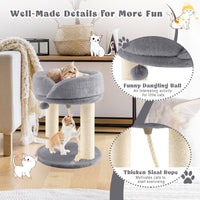 Cat Climbing Tree with Plush Perches and Scratching Post