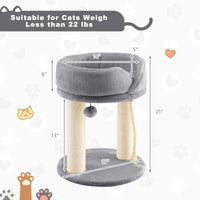 Cat Climbing Tree with Plush Perches and Scratching Post