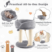 Cat Climbing Tree with Plush Perches and Scratching Post