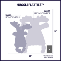 Reggie Raccoon HuggleFlatties™ Durable Plush Dog Toy