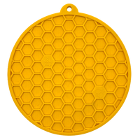 Honeycomb Design emat - Enrichment Lick Mat For Dogs and Cats - With Suction Cups | USA Made