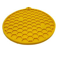 Honeycomb Design emat - Enrichment Lick Mat For Dogs and Cats - With Suction Cups | USA Made