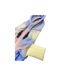'Dale' Rainbow Tie-Dye Hooded Onesie