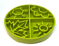 Four Seasons eTray - Shallow Slow Feeder Dog Bowl for Enrichment | USA Made