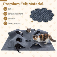 Interactive Foldable Cat Tunnel for Indoor Cats