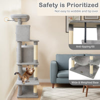 Large Cat Tree for Indoor Cats 70" Tall Cat Tower