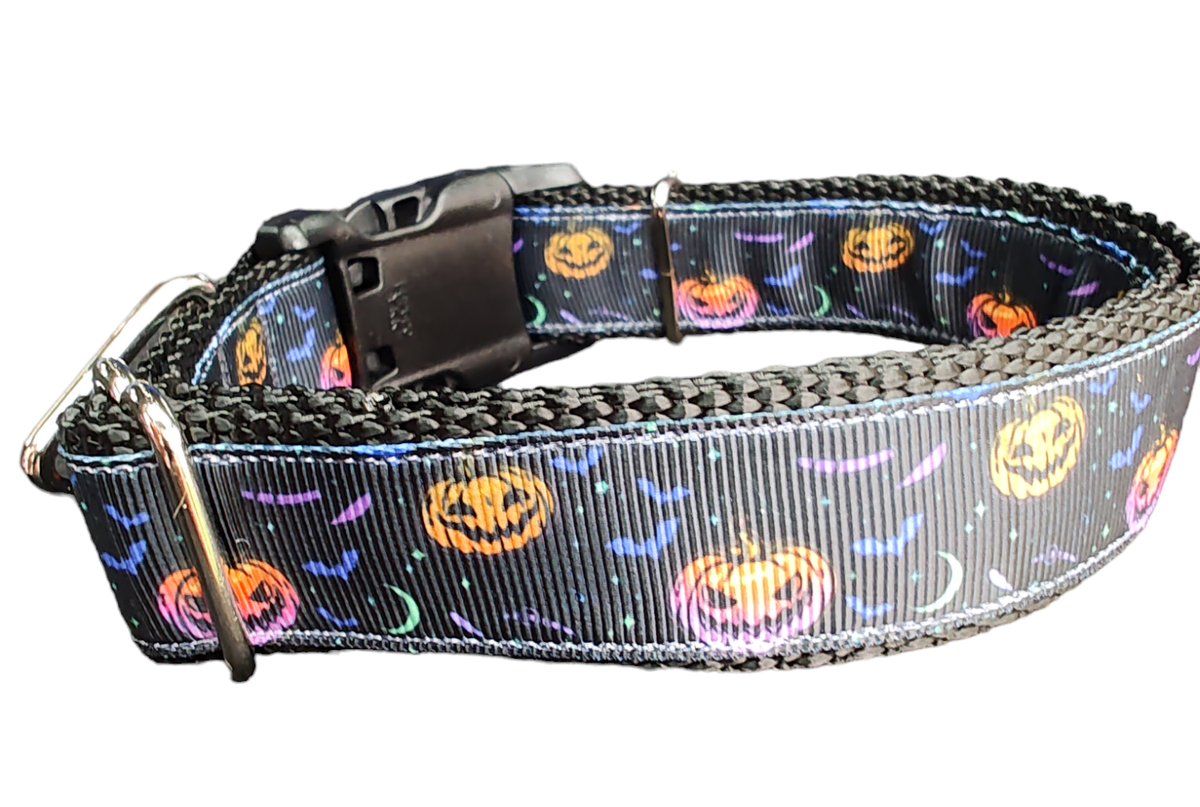 Halloween Fright Night Nylon Dog Collar