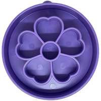 Flower eBowl Deep Slow Feeder Dog Bowl for Enrichment | USA Made