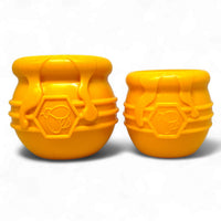 Honey Pot Dog eCup Treat Dispenser | Durable PUP-X Rubber Enrichment Toy | USA Made